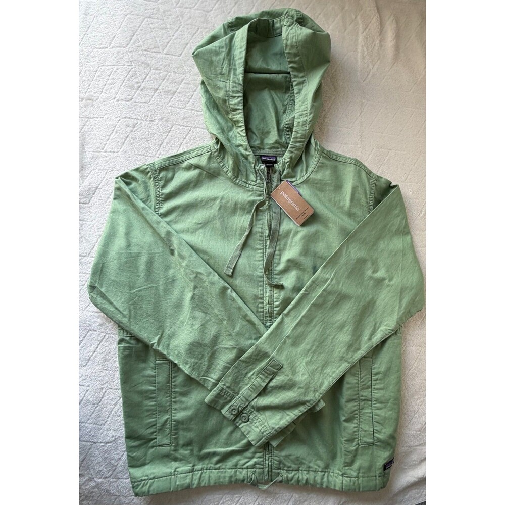 Patagonia Jacket Mens S Matcha Green Hemp Organic Cotton Hooded NWT 27905